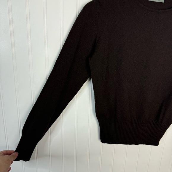 Vestimenta Sweater 42 Women Brown Pullover Merino Wool Cozy Fall - Picture 4 of 8